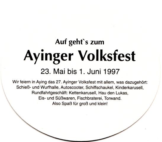 aying m-by ayinger bier oval 6b (185-volksfest 1997-schwarz)